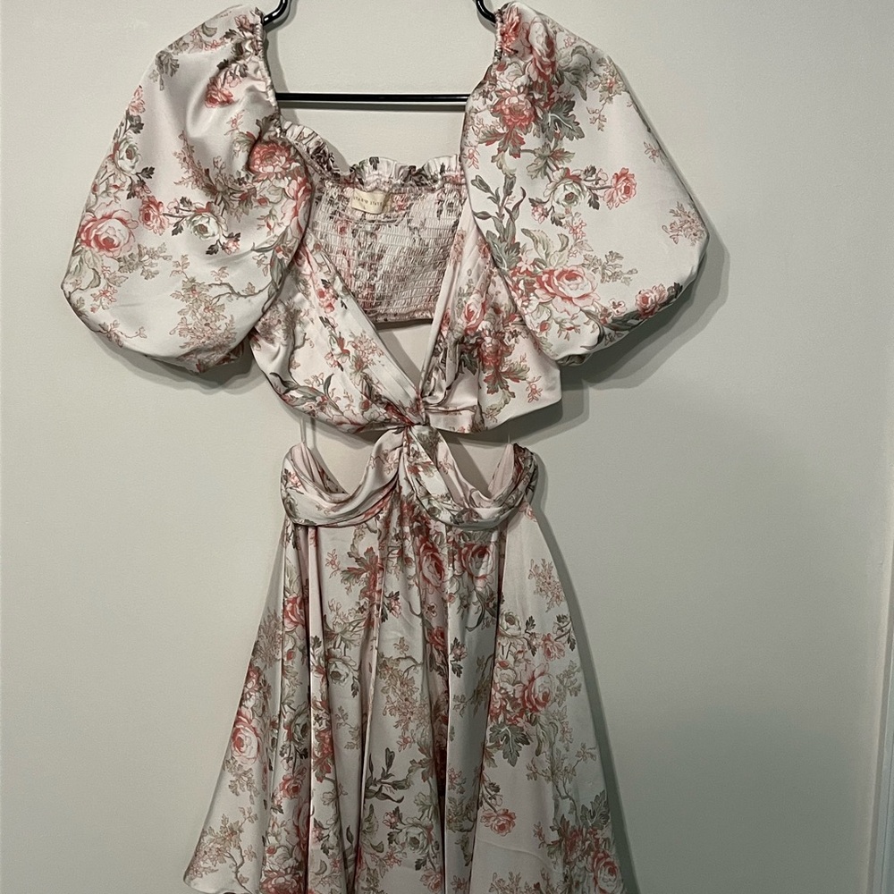 Altar'd State Floral Ruffle Dress